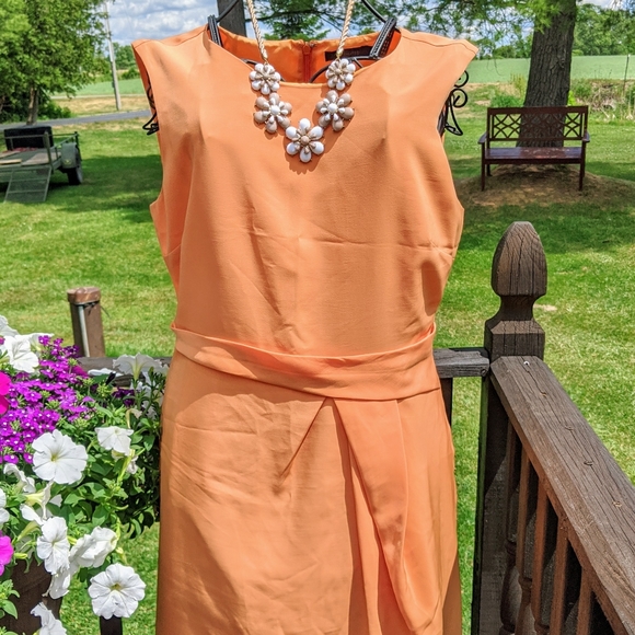 The Limited Dresses & Skirts - The Limited tangerine colored dress
